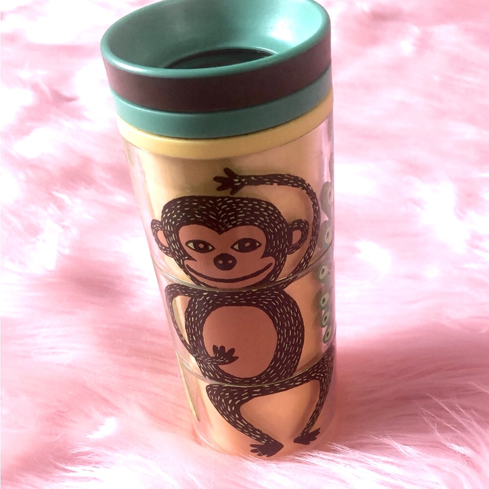 Starbucks Yellow + Green Multi Animal Tumbler 🙊 🦚 🐘🌈🩷